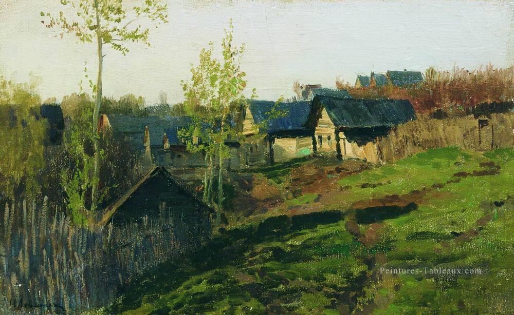isbas éclairé par le soleil 1889 Isaac Levitan plan paysage scènes Peintures à l'huile